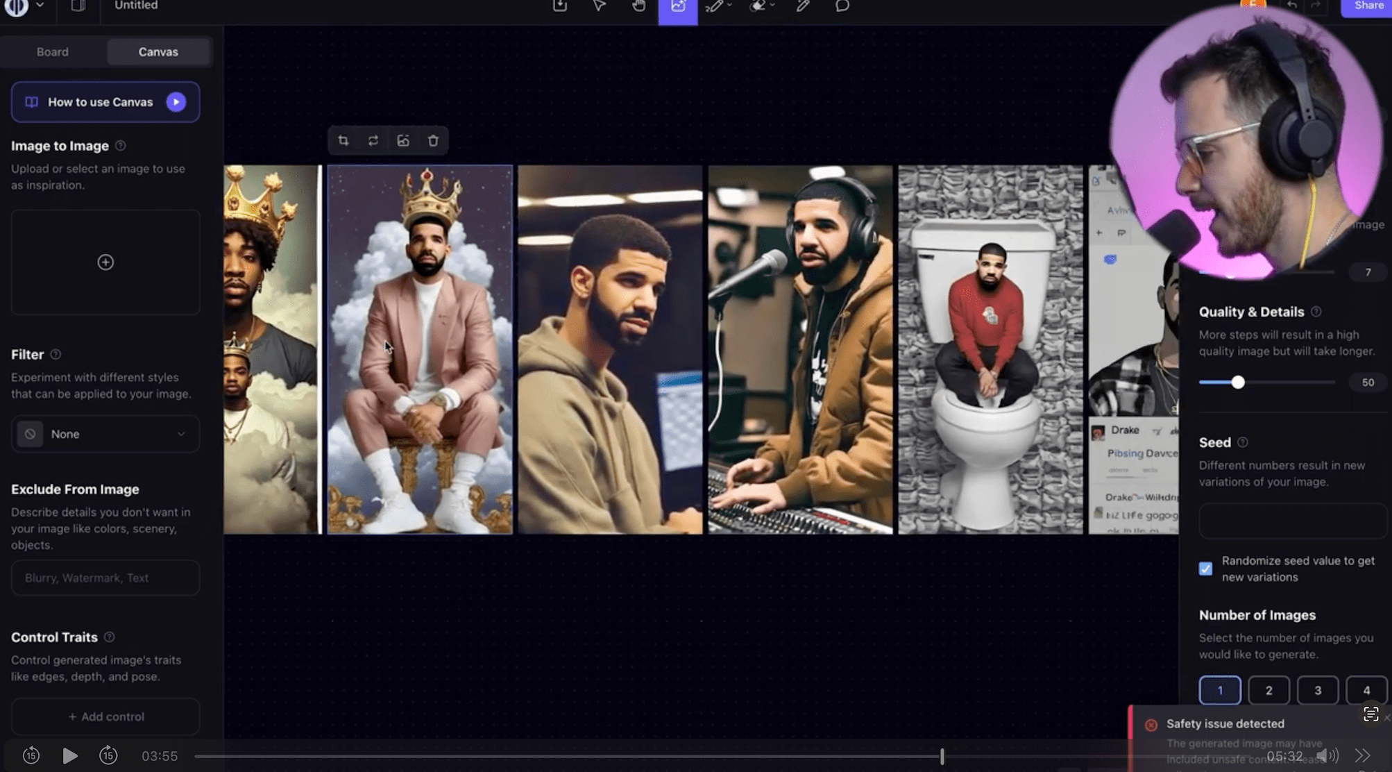 Noize London generates Drake type beat ai photo production 